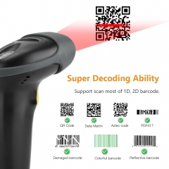 Evnvn USB Wired 1D 2D Barcode Scanner, CCD QR PDF417 Data Matrix Screen Image Scanning Handheld Bar Code Reader with Auto-Sensing Scan for Warehouse, Bookstore, Express